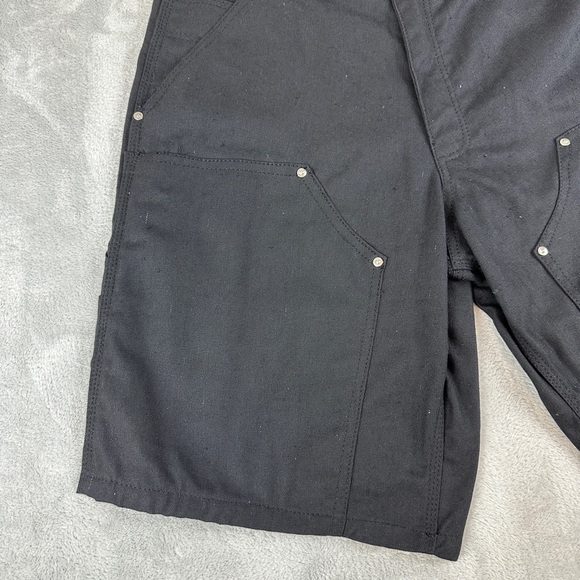 Carhartt Rework Double Knee Black Shorts Men's Size 32 W REFER TO MEASUREMENTS - Picture 12 of 15